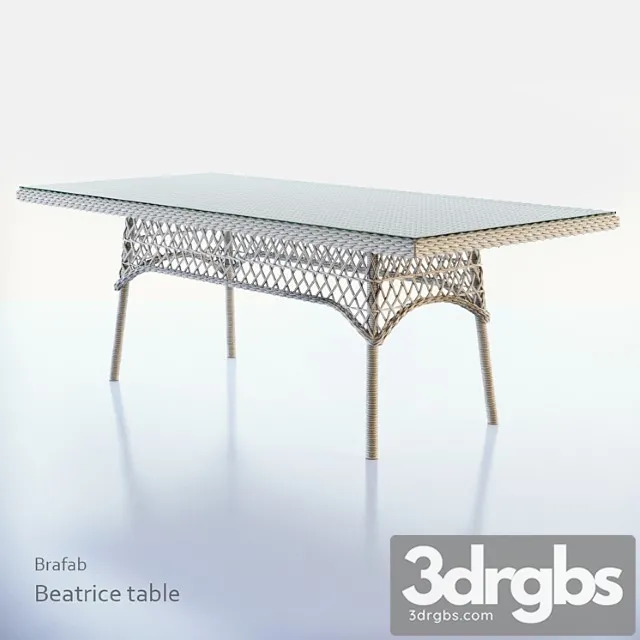 Beatrice Table Brafab 3D Model Free