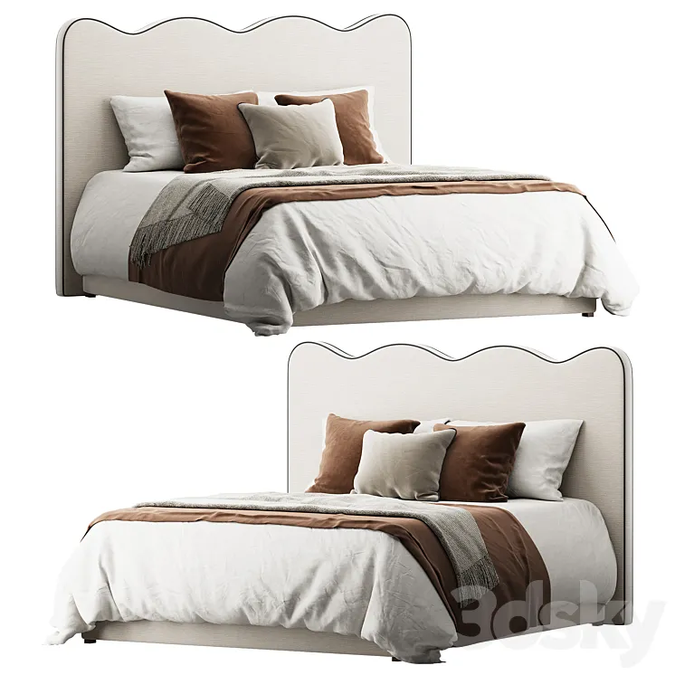 Beatrix bed 3D Model Free