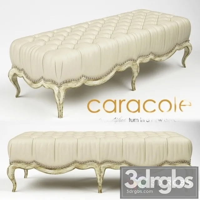 Beau Banc Uph Ottben 03A 3D Model Free