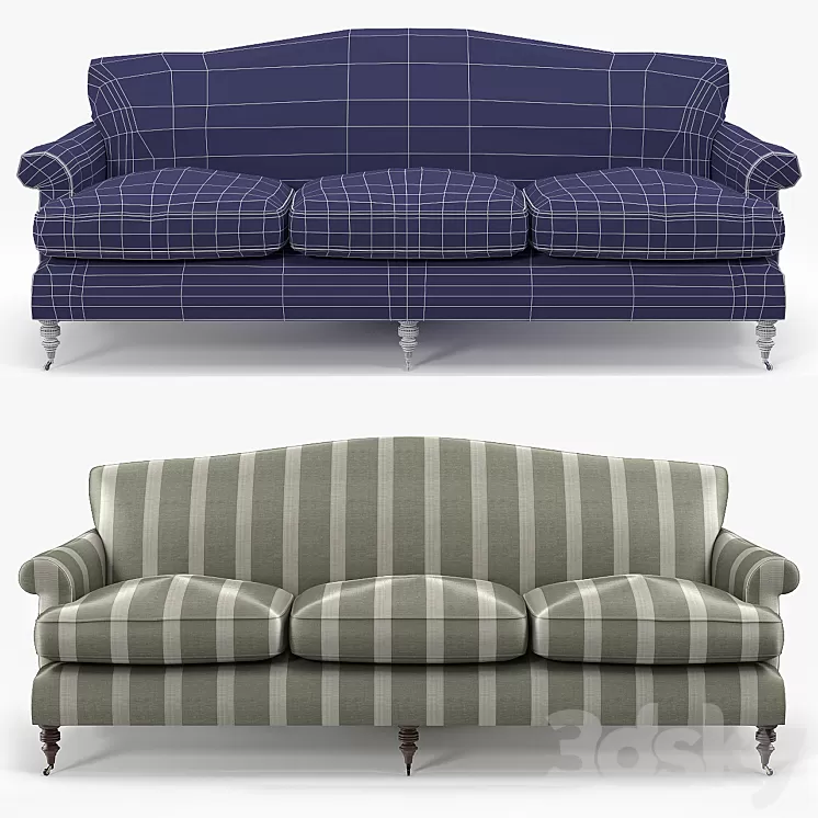 Beaumont & Fletcher Wexford Sofa 3 seater 3D Model