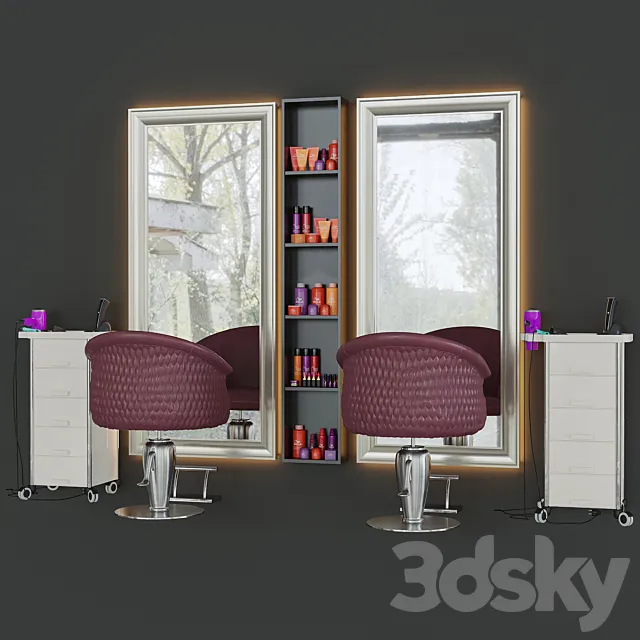 Beauty salon 3 3DModel