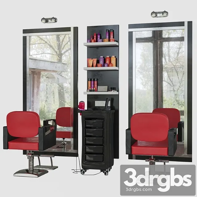 Beauty salon 4 3D Model Free