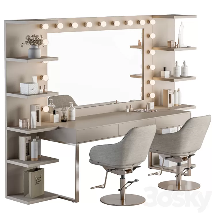 Beauty Salon Barber Shop - Set 06 3D Model