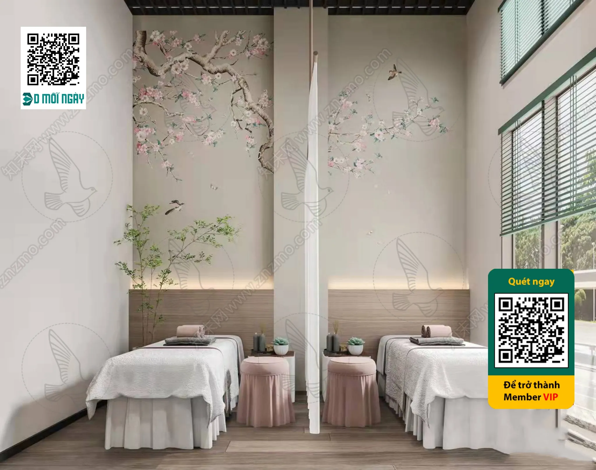 BEAUTY SALON - VRAY / CORONA - 3D MODEL - 4081