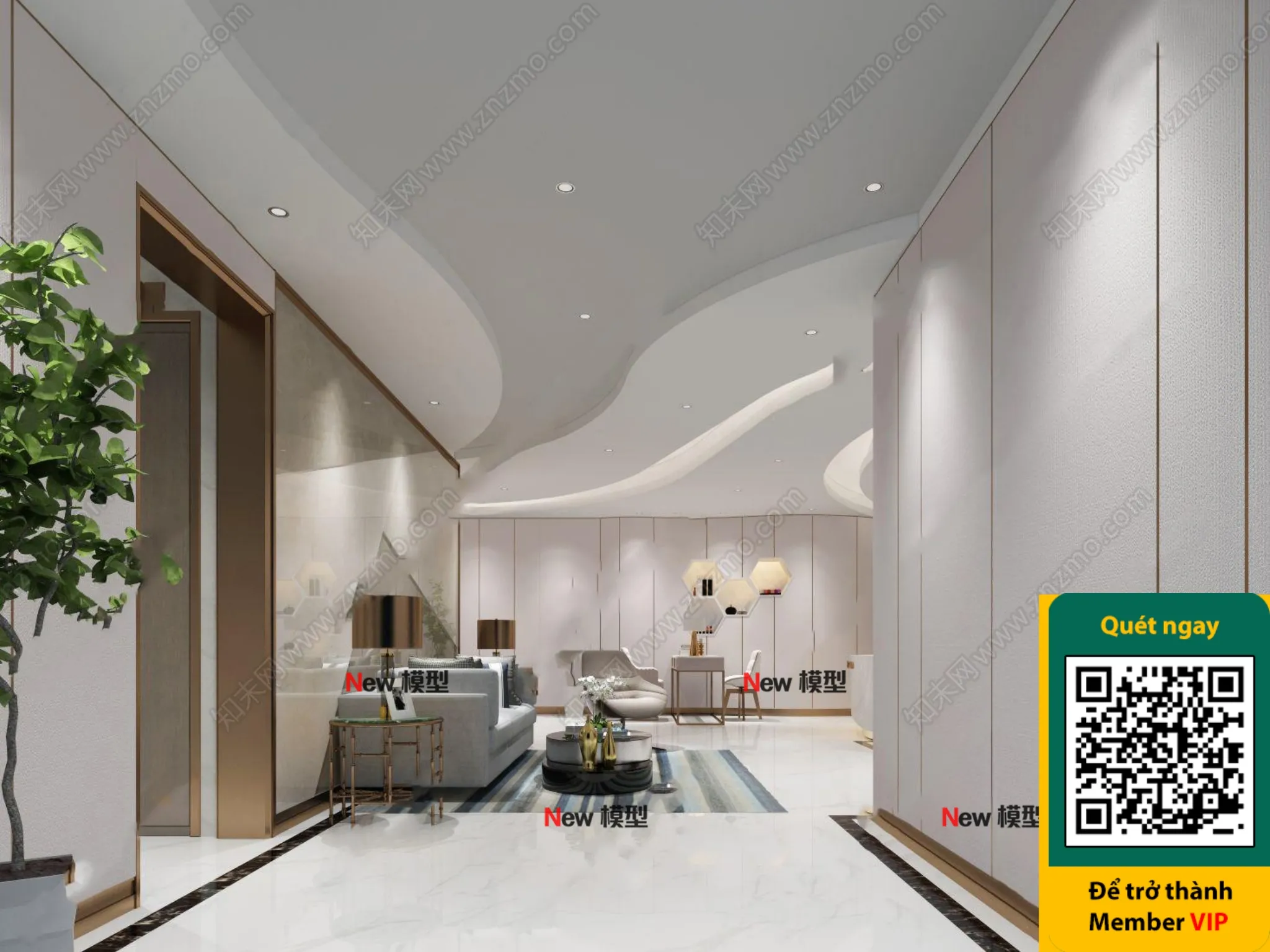 BEAUTY SALON - VRAY / CORONA - 3D MODEL - 4334