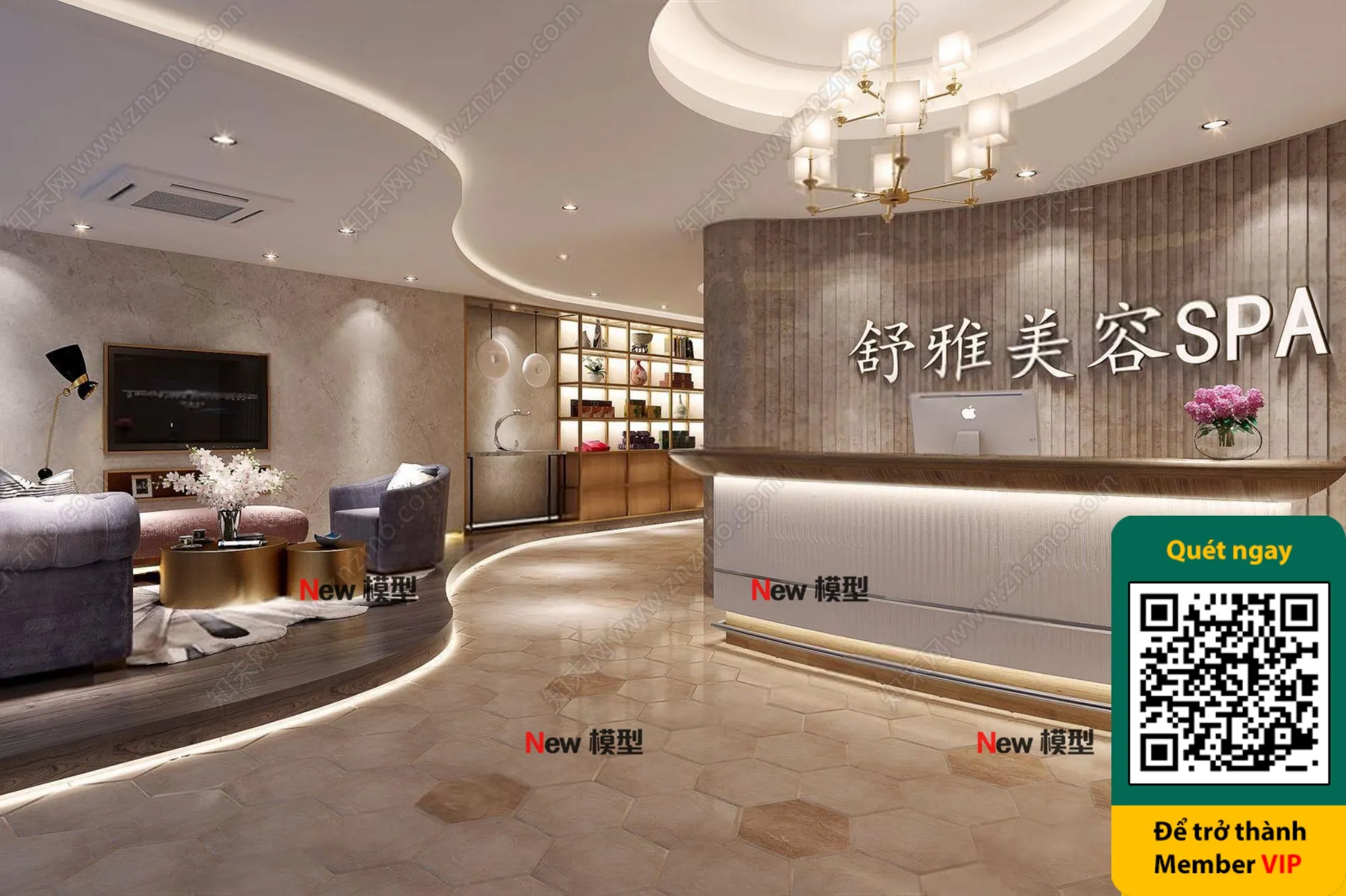 BEAUTY SALON - VRAY / CORONA - 3D MODEL - 4335