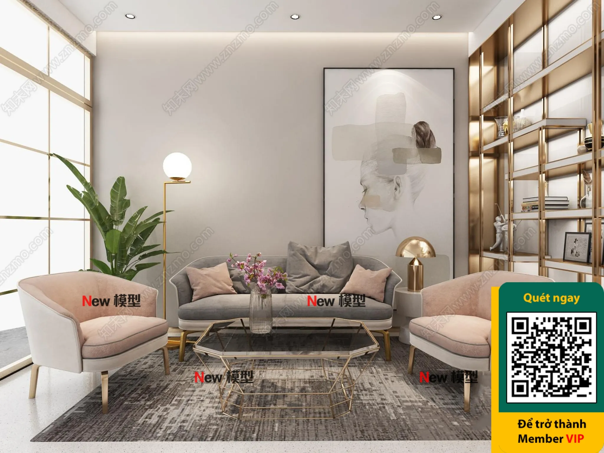 BEAUTY SALON - VRAY / CORONA - 3D MODEL - 4340