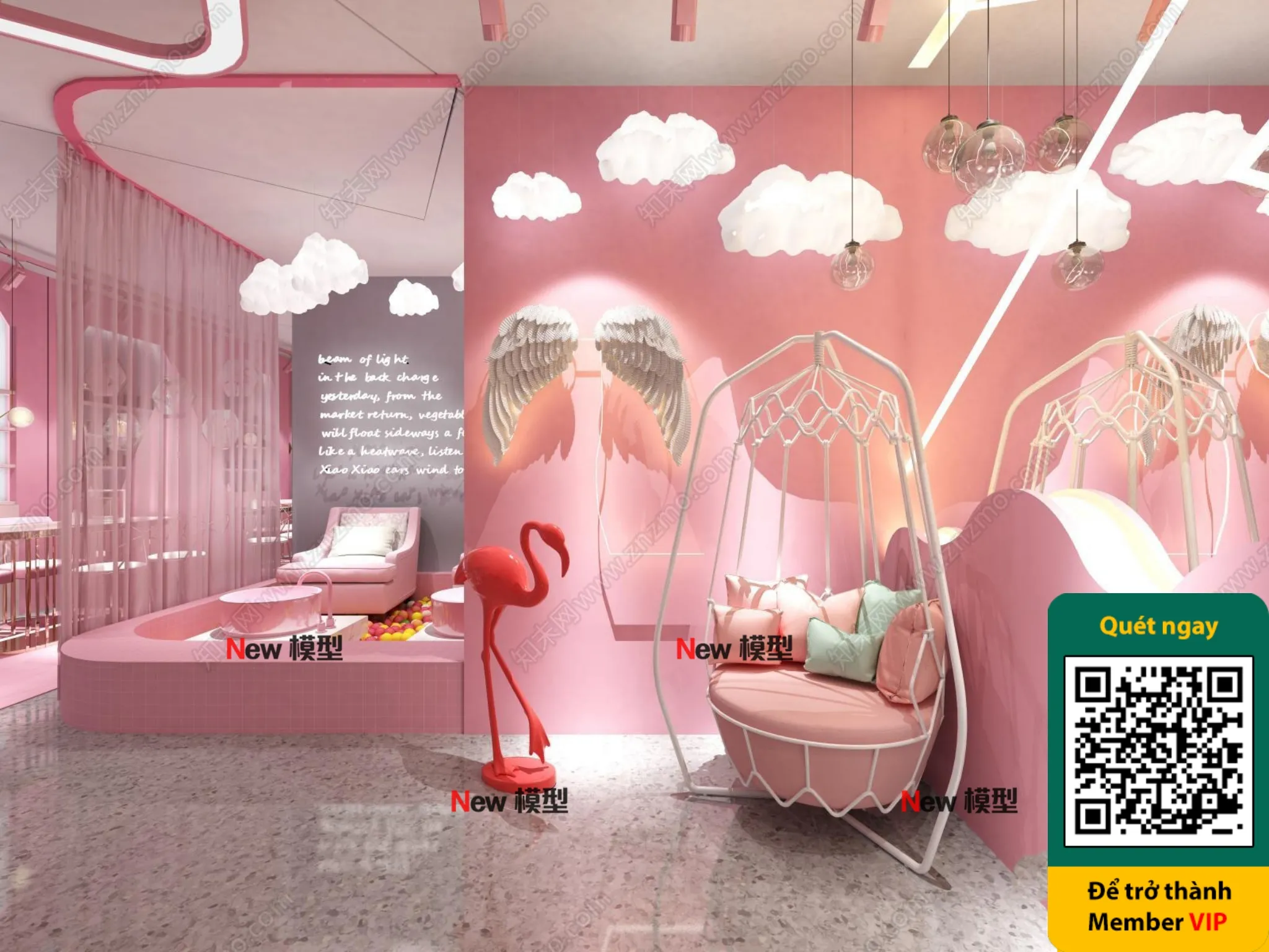 BEAUTY SALON - VRAY / CORONA - 3D MODEL - 4344