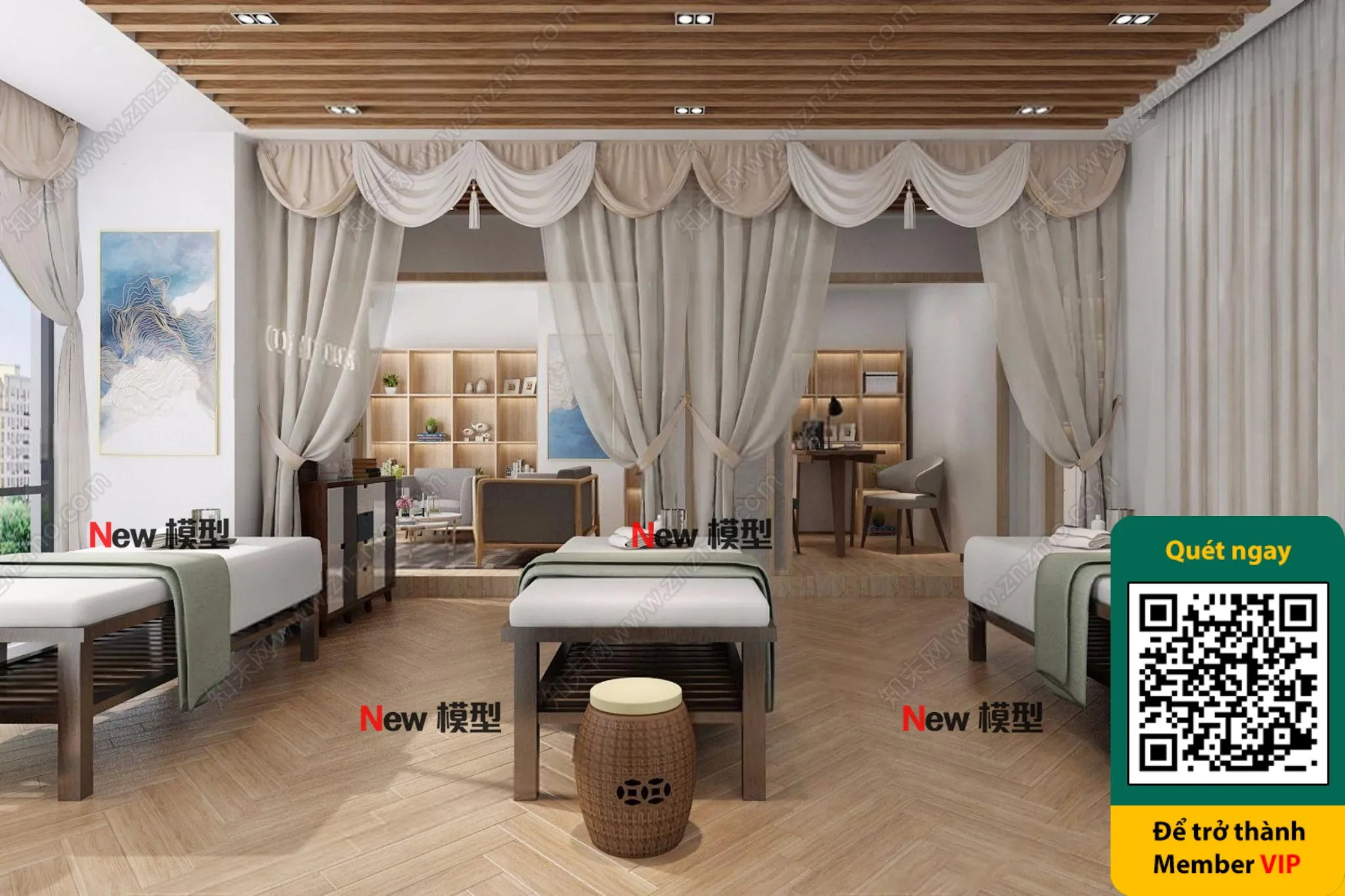 BEAUTY SALON - VRAY / CORONA - 3D MODEL - 4345