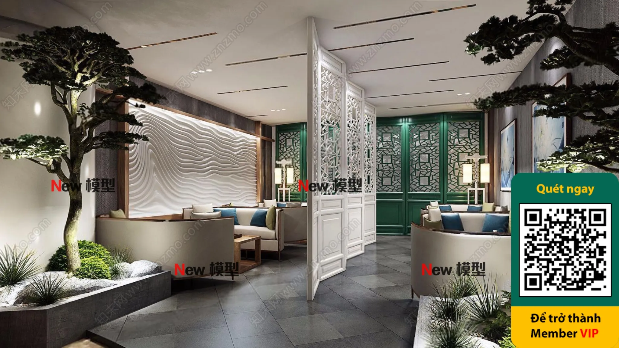 BEAUTY SALON - VRAY / CORONA - 3D MODEL - 4347