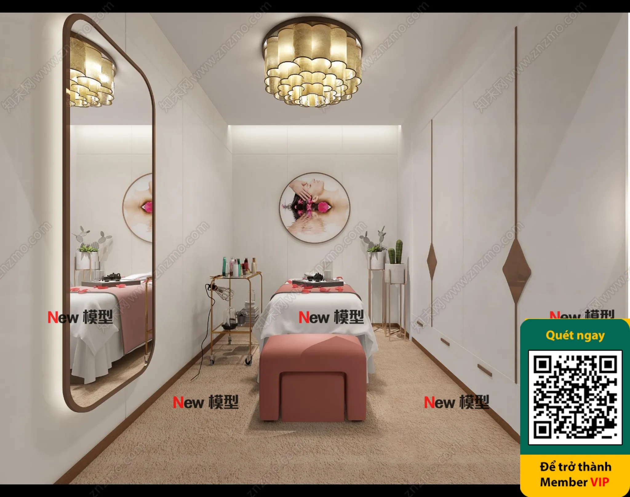 BEAUTY SALON - VRAY / CORONA - 3D MODEL - 4352