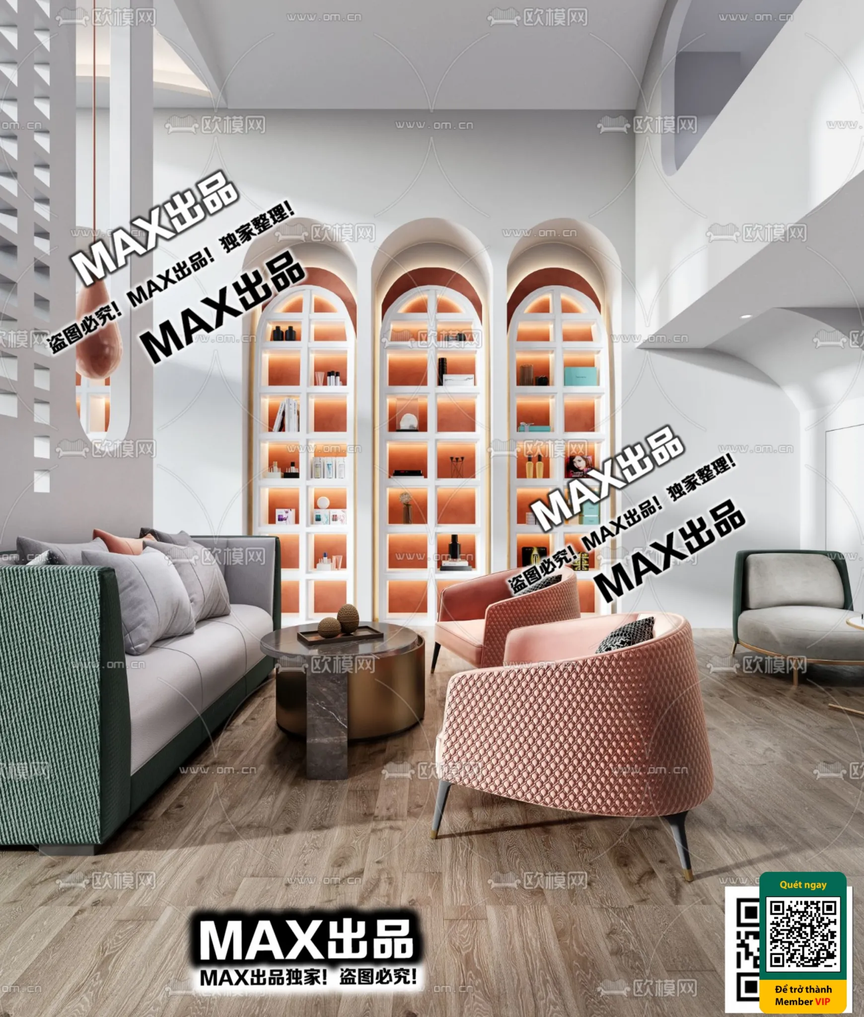 BEAUTY SALON - VRAY / CORONA - 3D MODEL - 4891