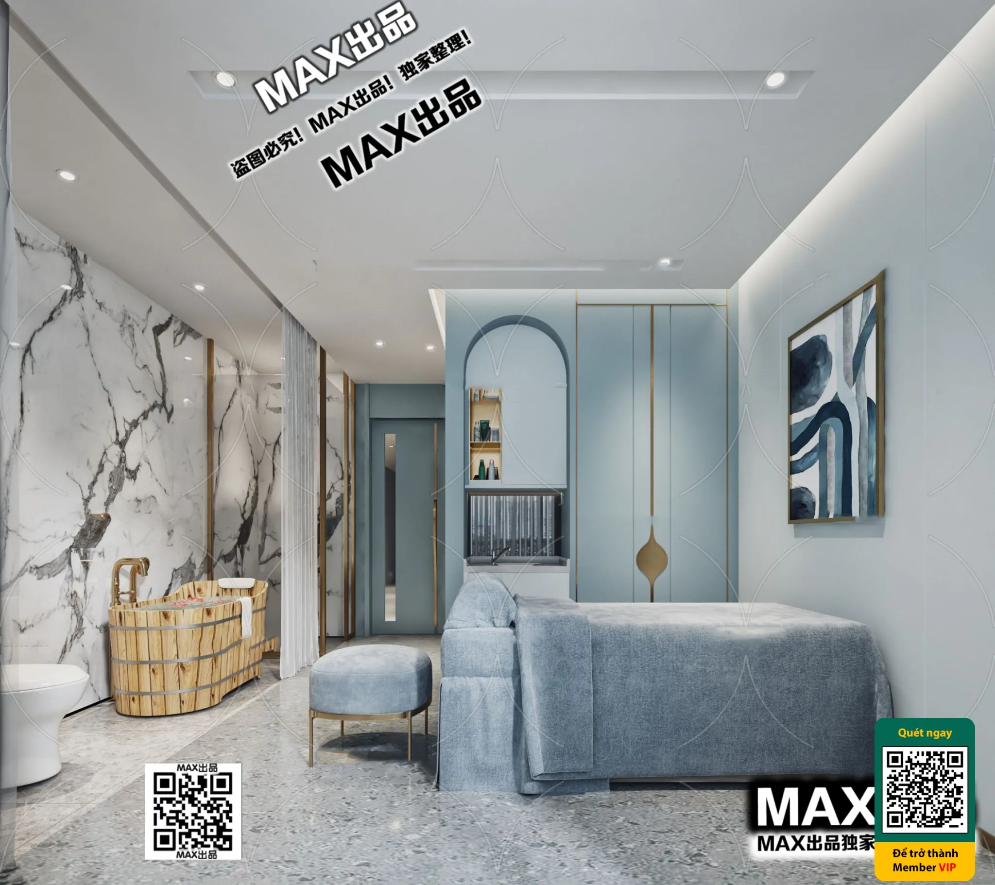 BEAUTY SALON - VRAY / CORONA - 3D MODEL - 4896