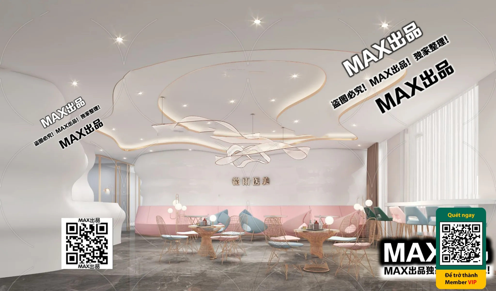 BEAUTY SALON - VRAY / CORONA - 3D MODEL - 4898