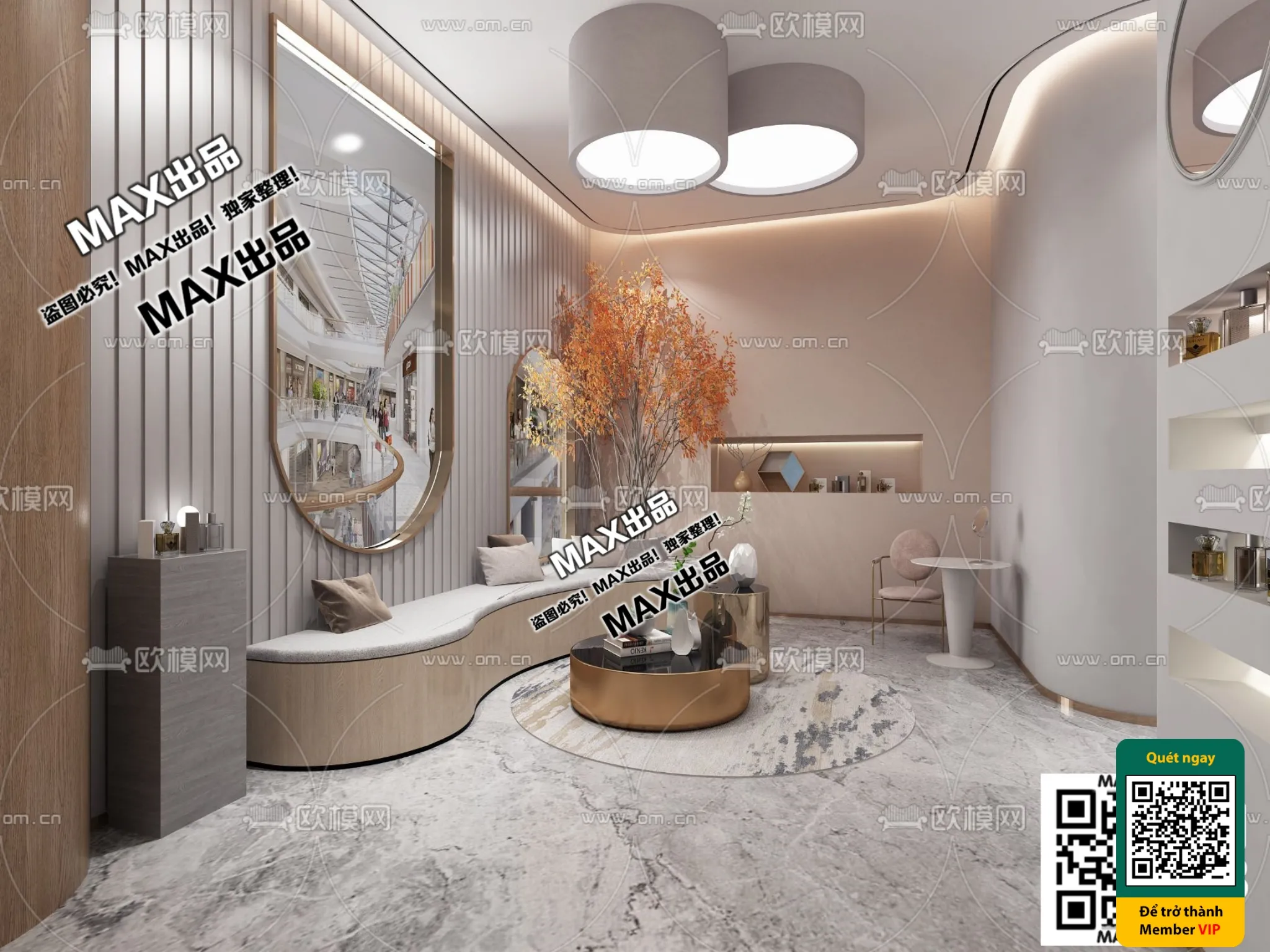 BEAUTY SALON - VRAY / CORONA - 3D MODEL - 4908