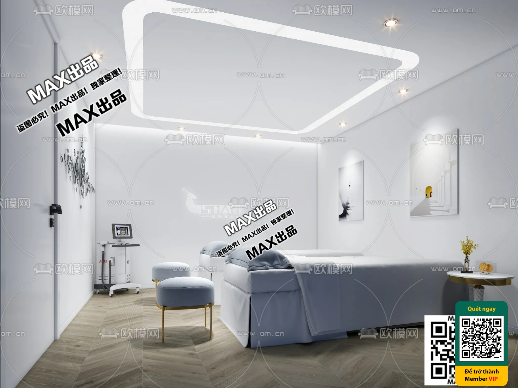 BEAUTY SALON - VRAY / CORONA - 3D MODEL - 4912