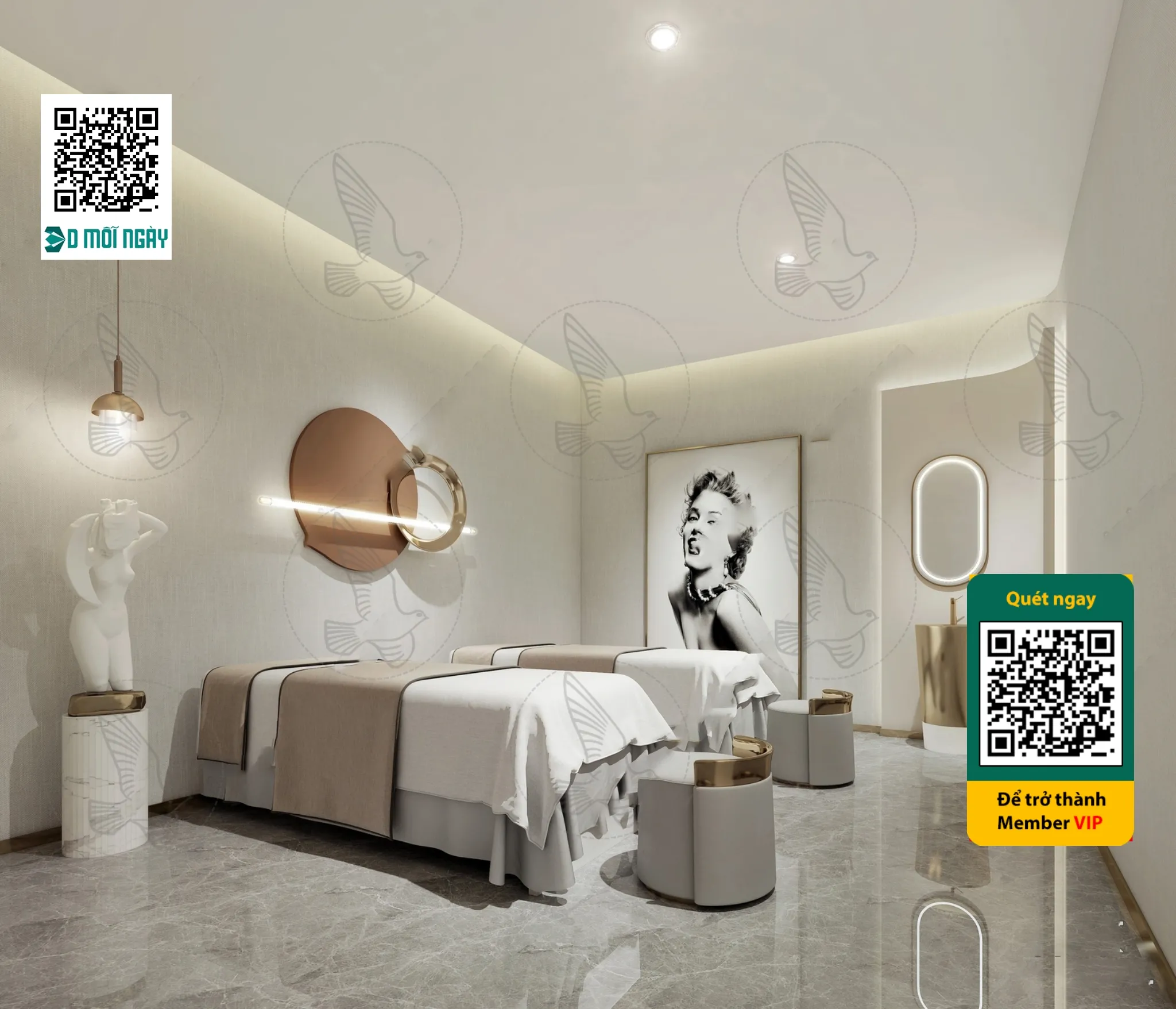 BEAUTY SALON - VRAY / CORONA - 3D MODEL - 4915