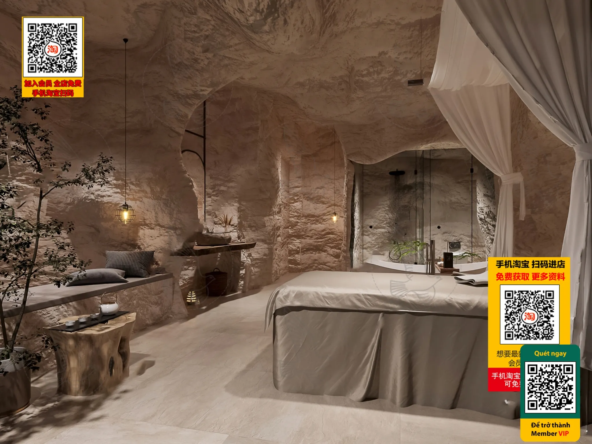 BEAUTY SALON - VRAY / CORONA - 3D MODEL - 4920