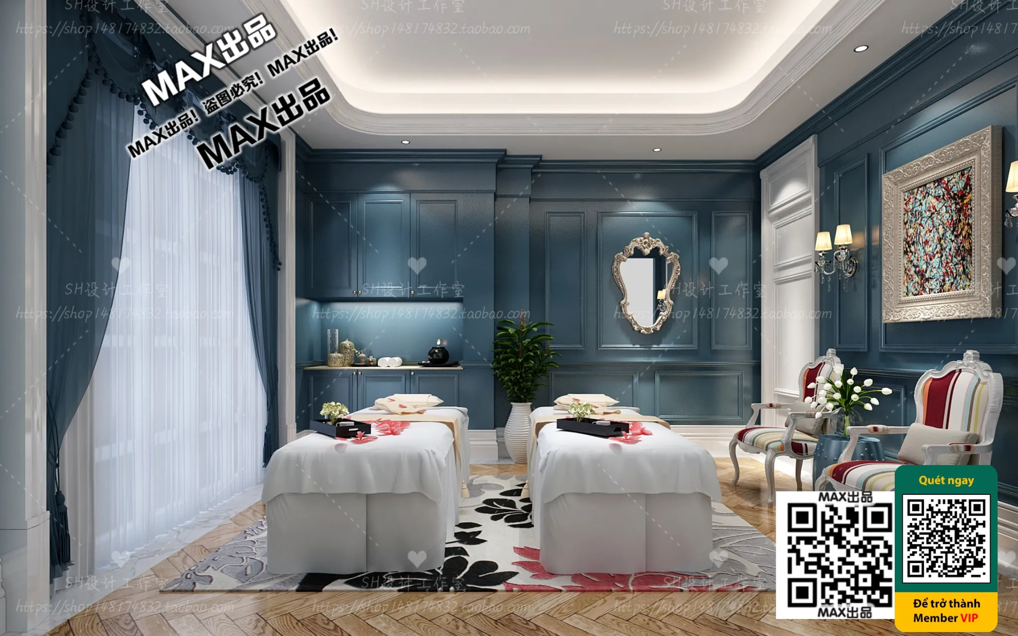 BEAUTY SALON - VRAY / CORONA - 3D MODEL - 4925