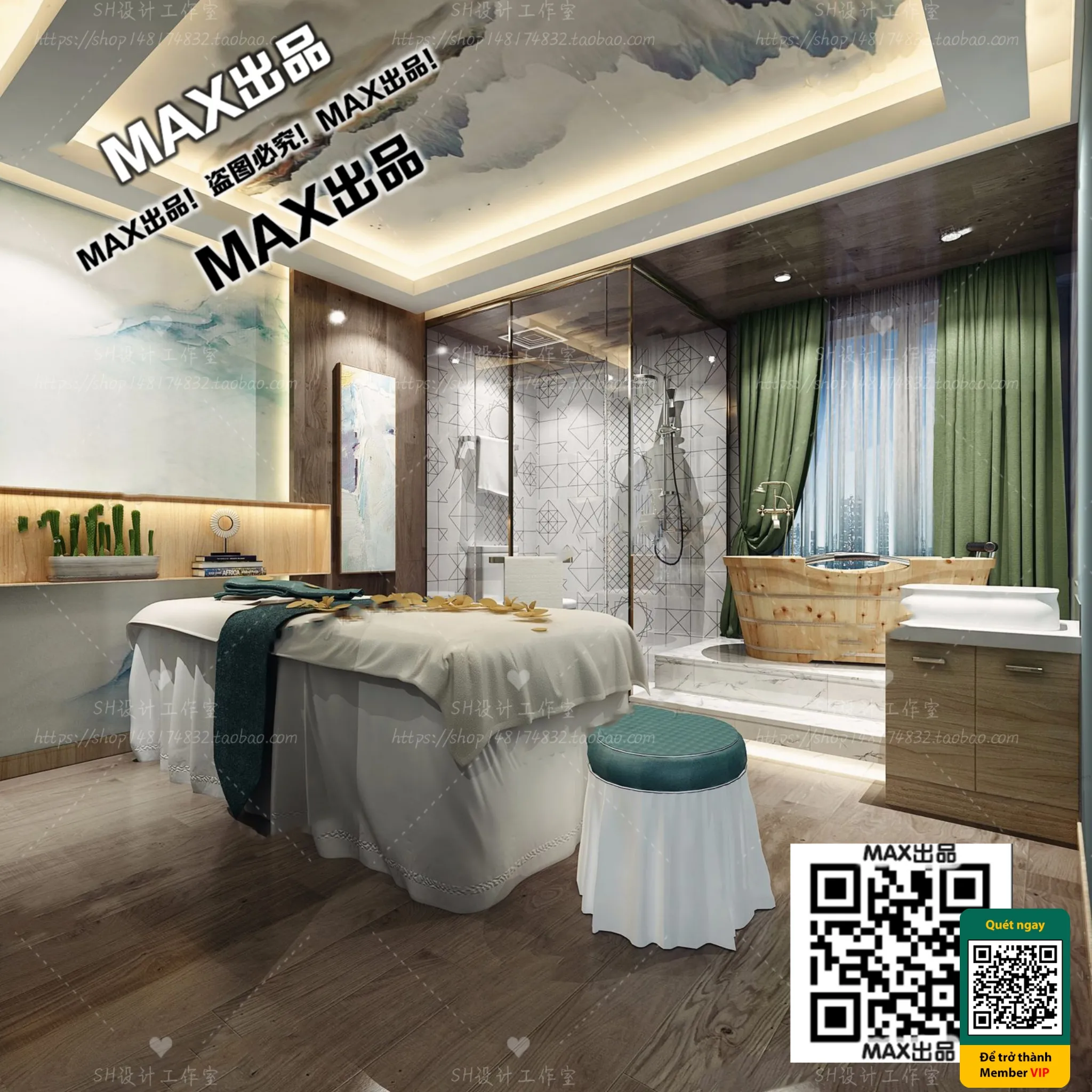 BEAUTY SALON - VRAY / CORONA - 3D MODEL - 4926