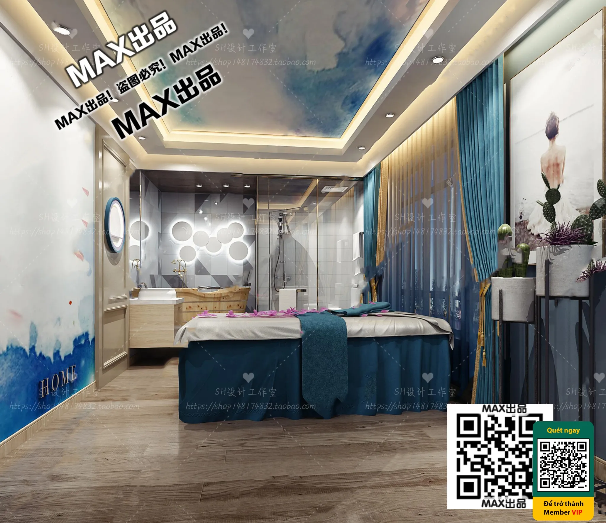 BEAUTY SALON - VRAY / CORONA - 3D MODEL - 4931