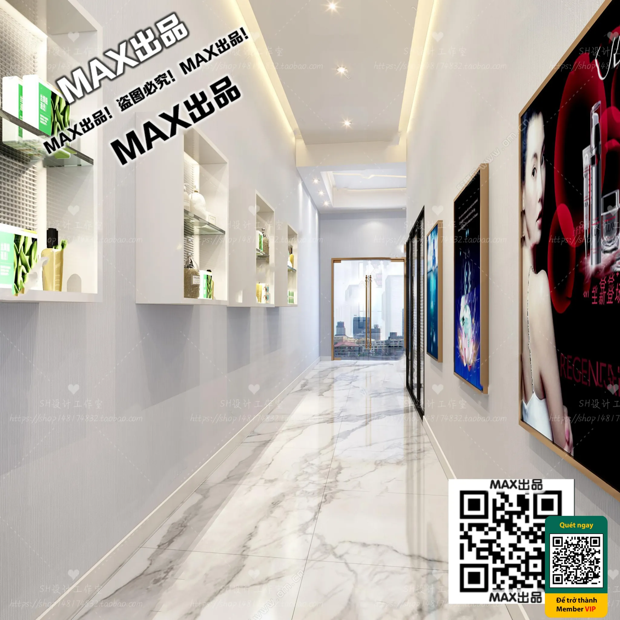 BEAUTY SALON - VRAY / CORONA - 3D MODEL - 4939