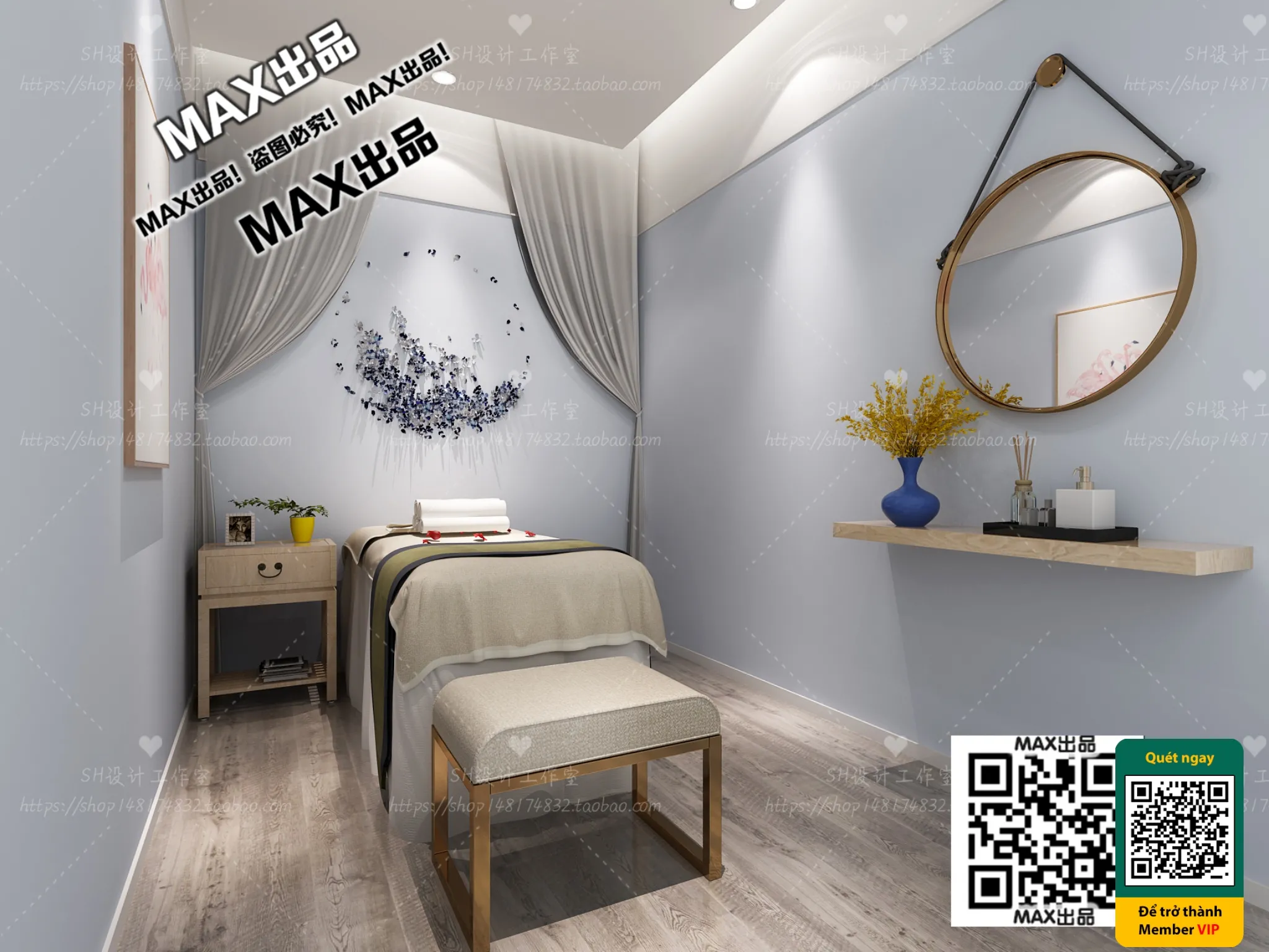 BEAUTY SALON - VRAY / CORONA - 3D MODEL - 4943