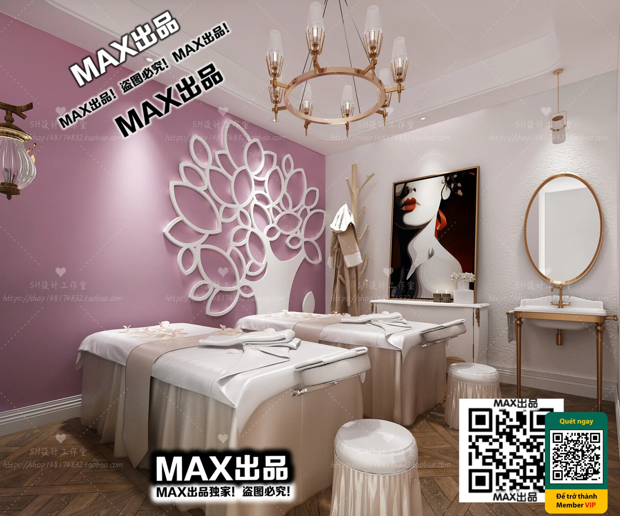 BEAUTY SALON - VRAY / CORONA - 3D MODEL - 4949