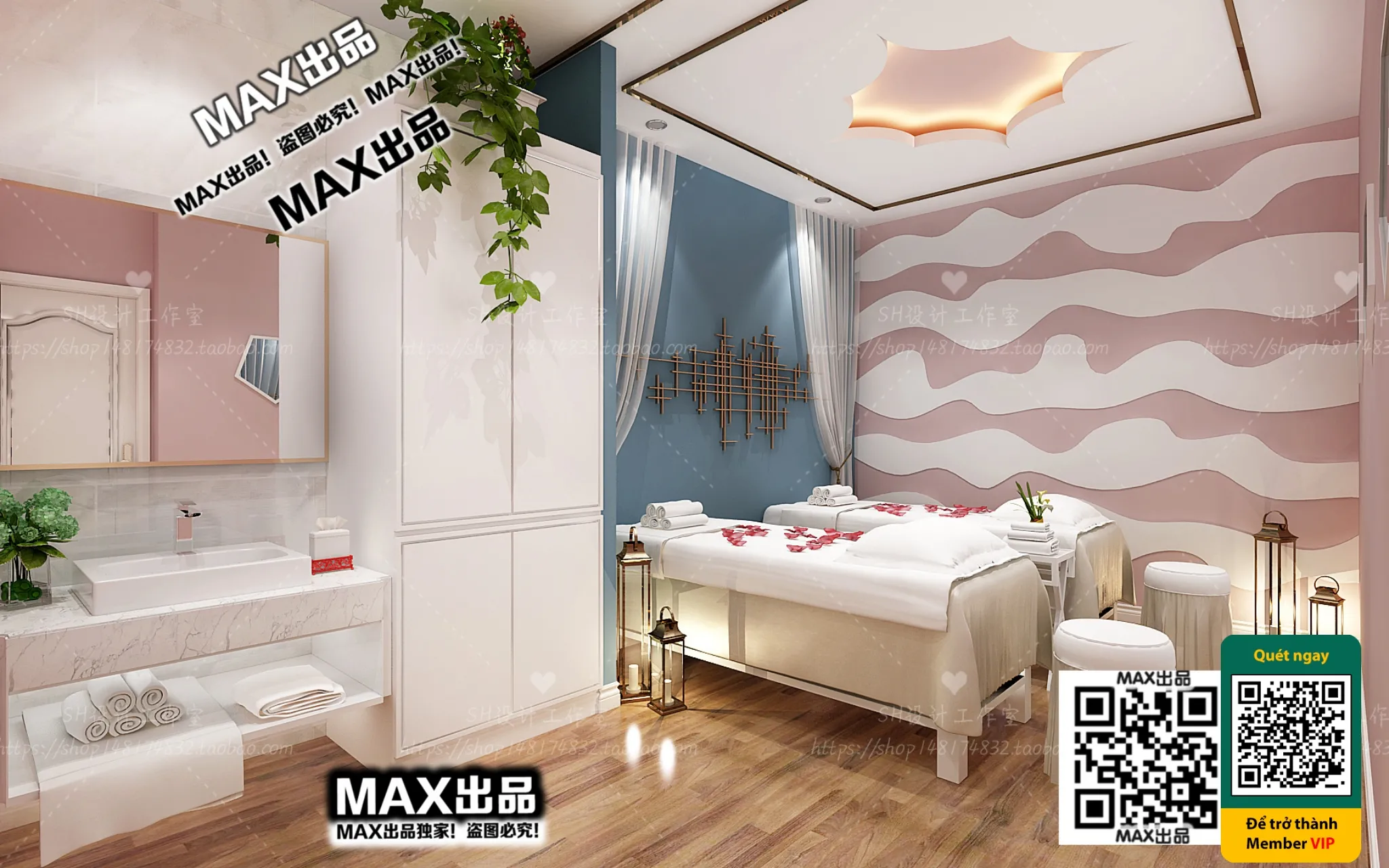 BEAUTY SALON - VRAY / CORONA - 3D MODEL - 4951