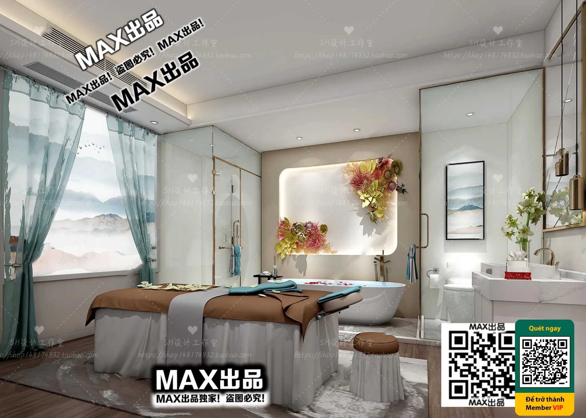BEAUTY SALON - VRAY / CORONA - 3D MODEL - 4954