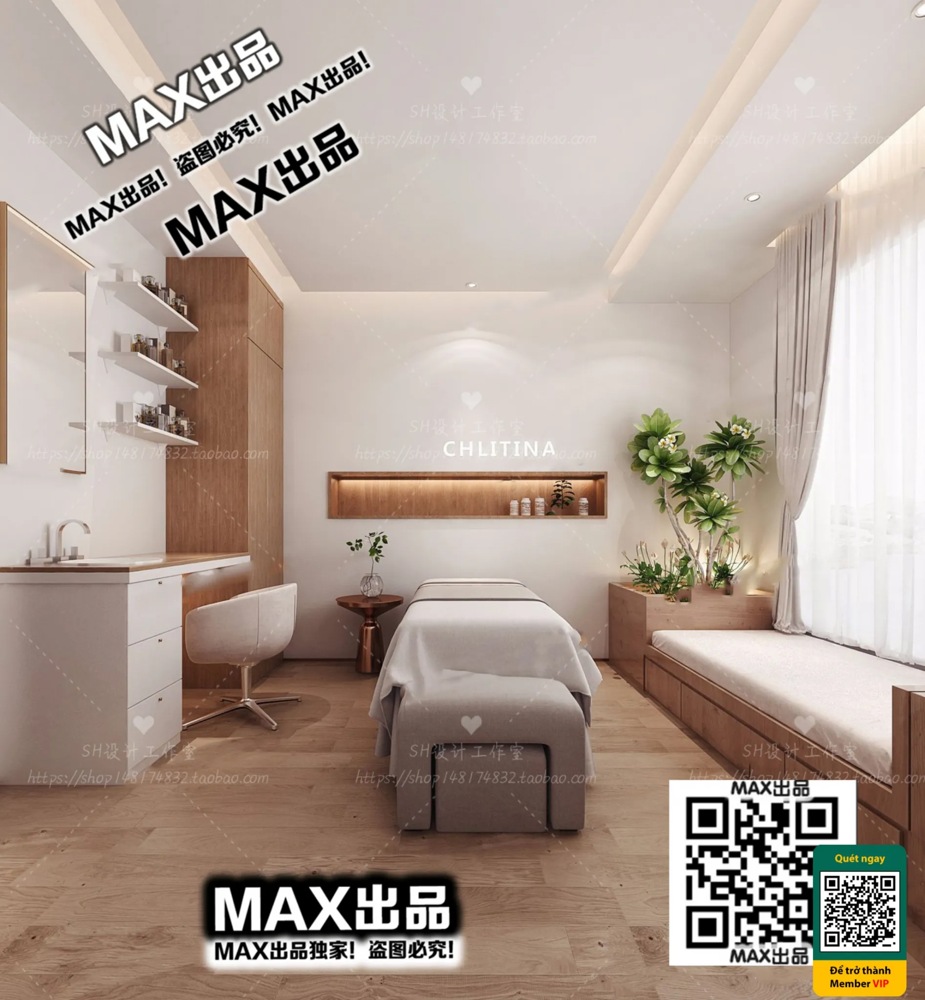 BEAUTY SALON - VRAY / CORONA - 3D MODEL - 4955