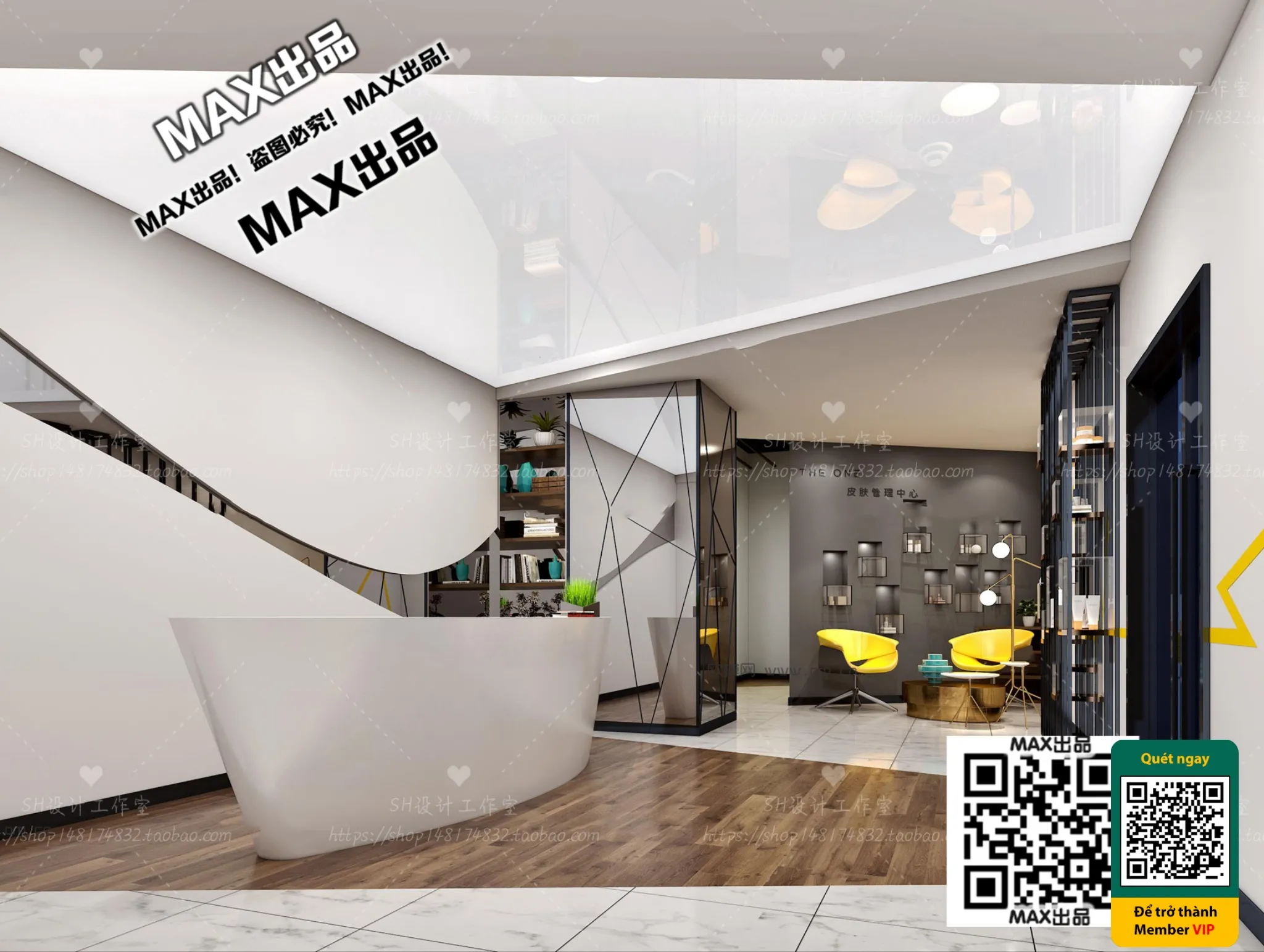 BEAUTY SALON - VRAY / CORONA - 3D MODEL - 4957