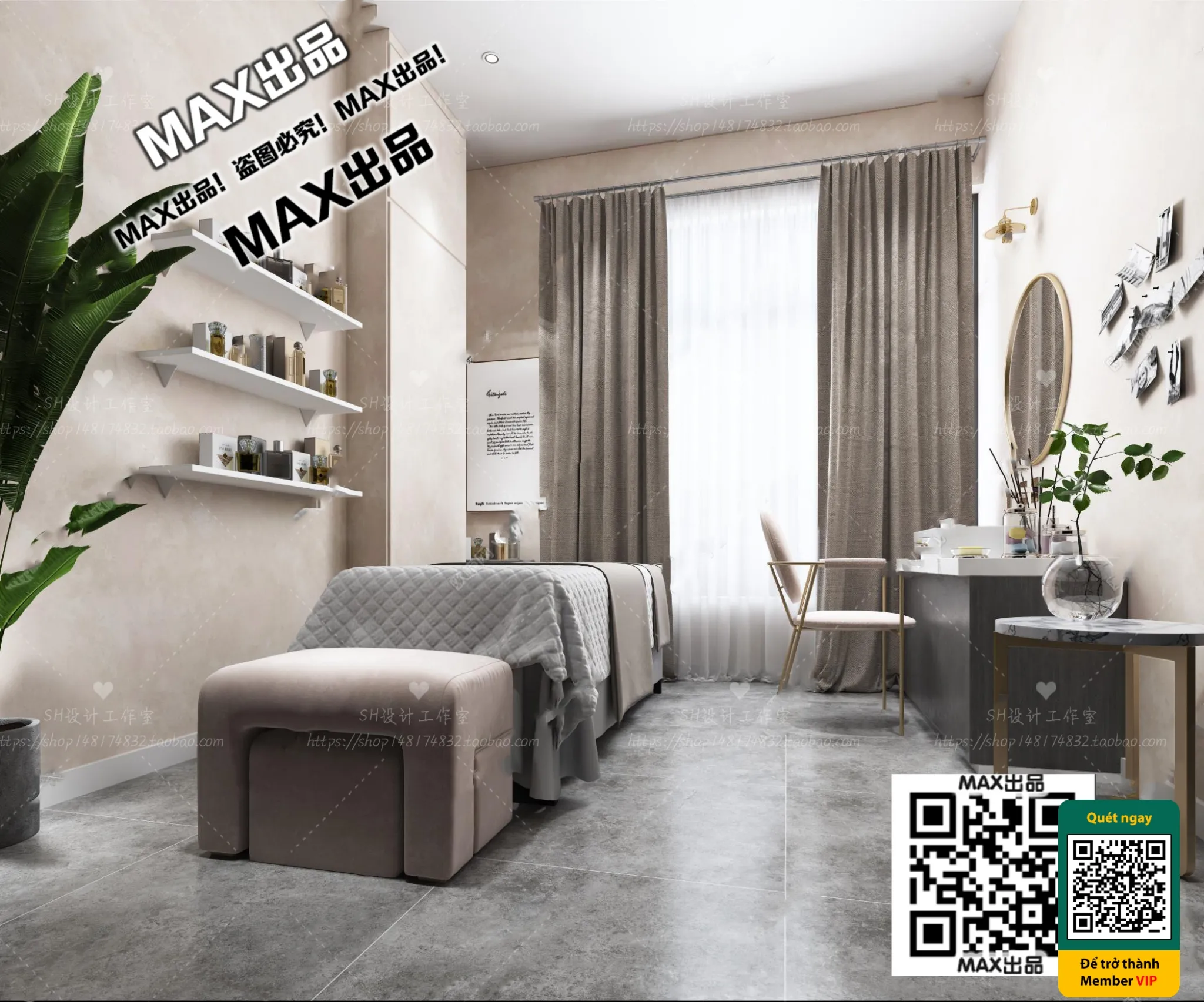 BEAUTY SALON - VRAY / CORONA - 3D MODEL - 4959
