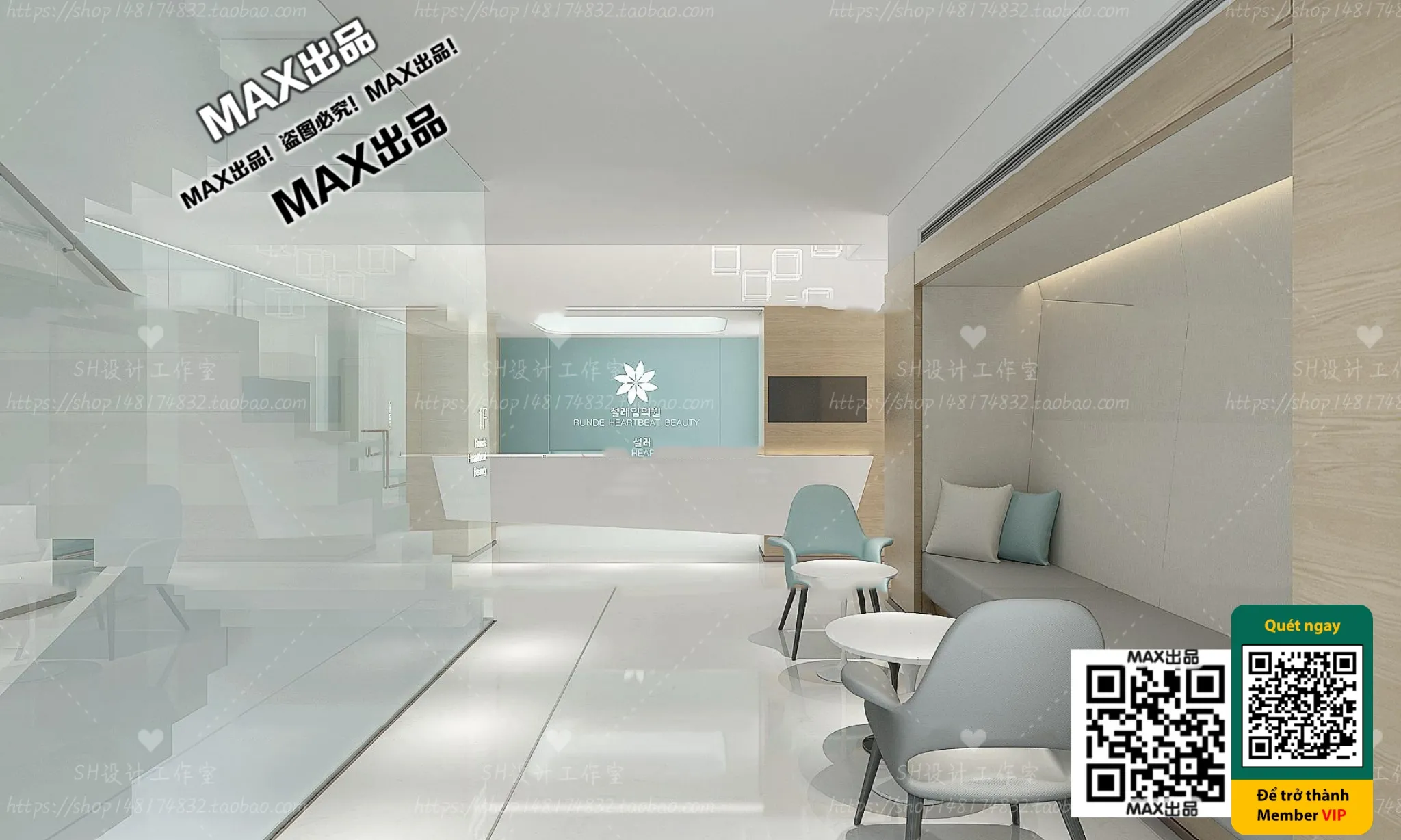 BEAUTY SALON - VRAY / CORONA - 3D MODEL - 4963