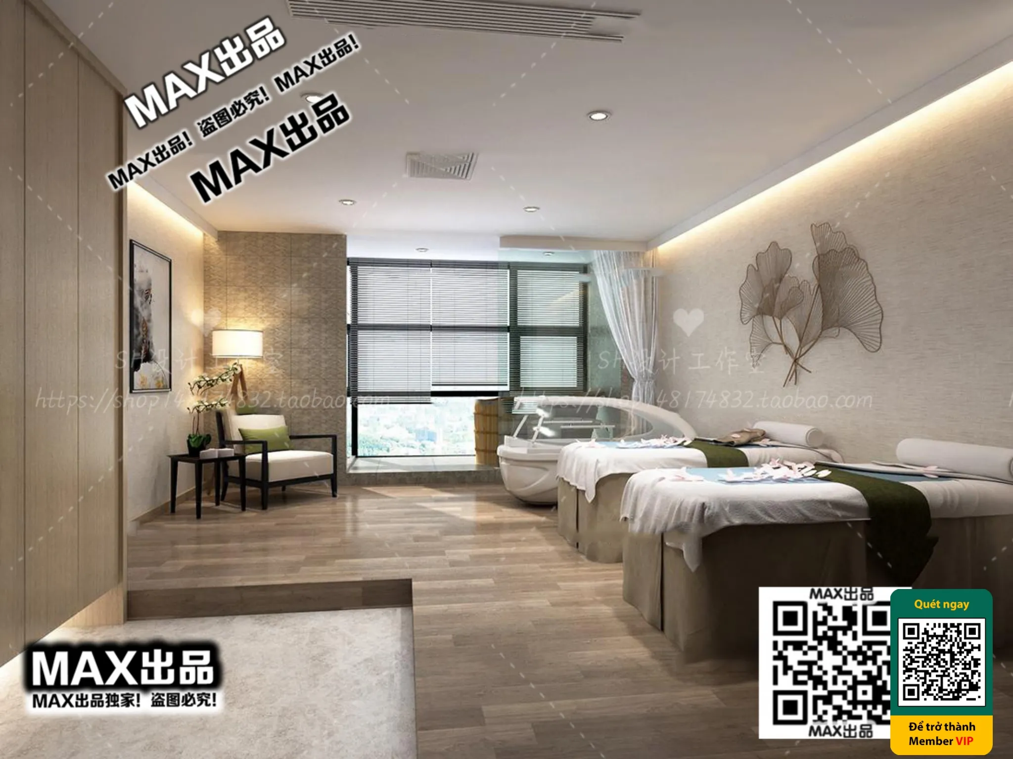 BEAUTY SALON - VRAY / CORONA - 3D MODEL - 4964