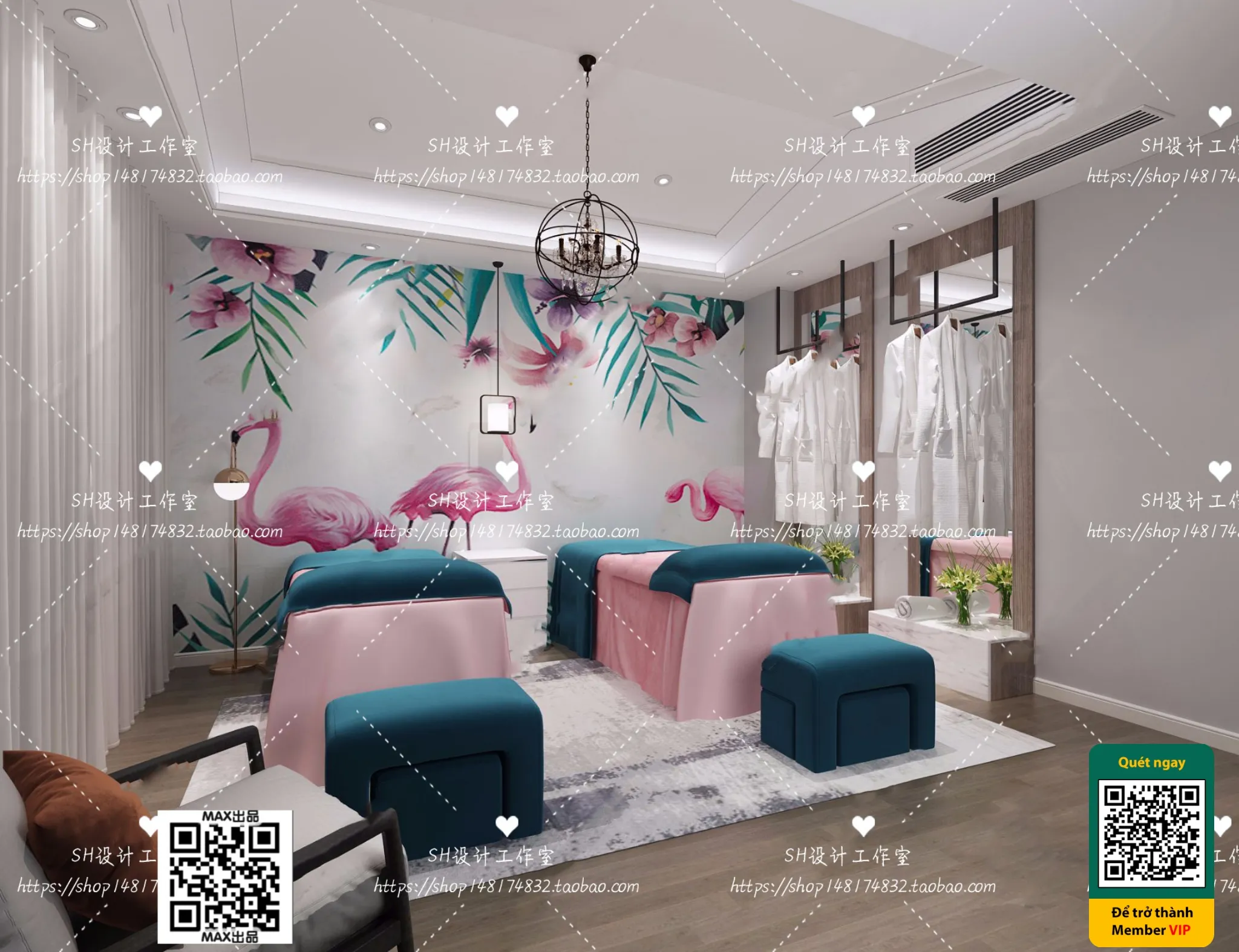 BEAUTY SALON - VRAY / CORONA - 3D MODEL - 4969