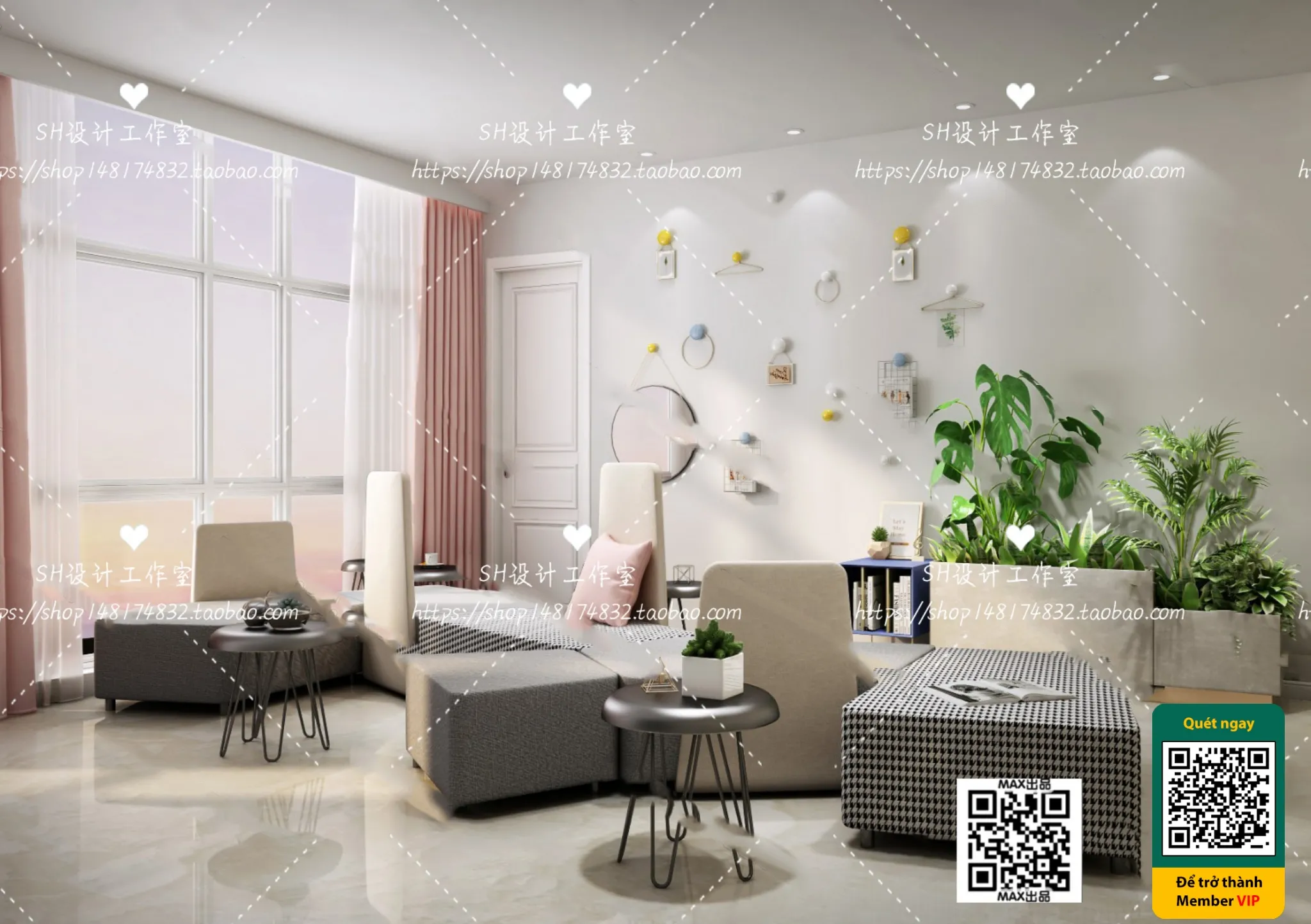 BEAUTY SALON - VRAY / CORONA - 3D MODEL - 4972