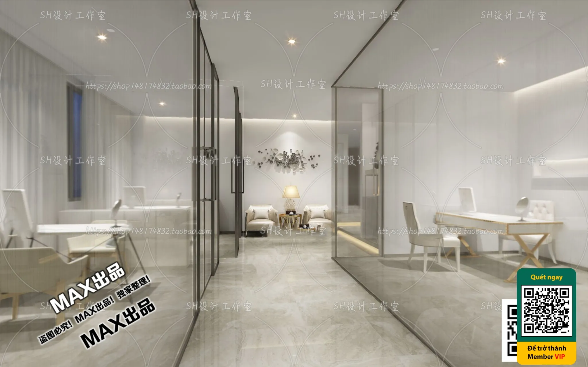 BEAUTY SALON - VRAY / CORONA - 3D MODEL - 4993