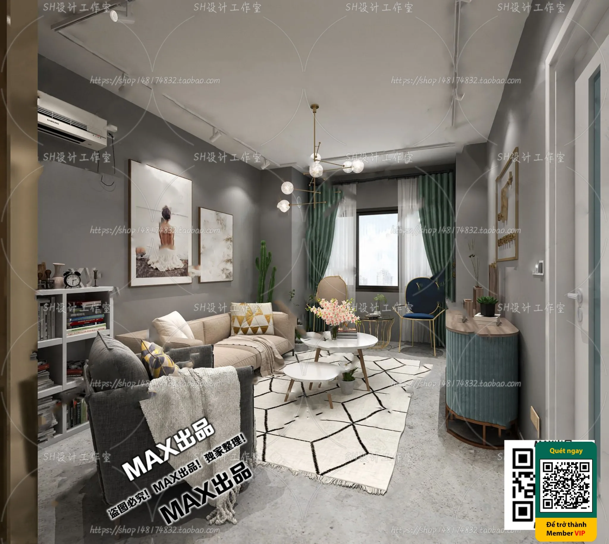 BEAUTY SALON - VRAY / CORONA - 3D MODEL - 4998