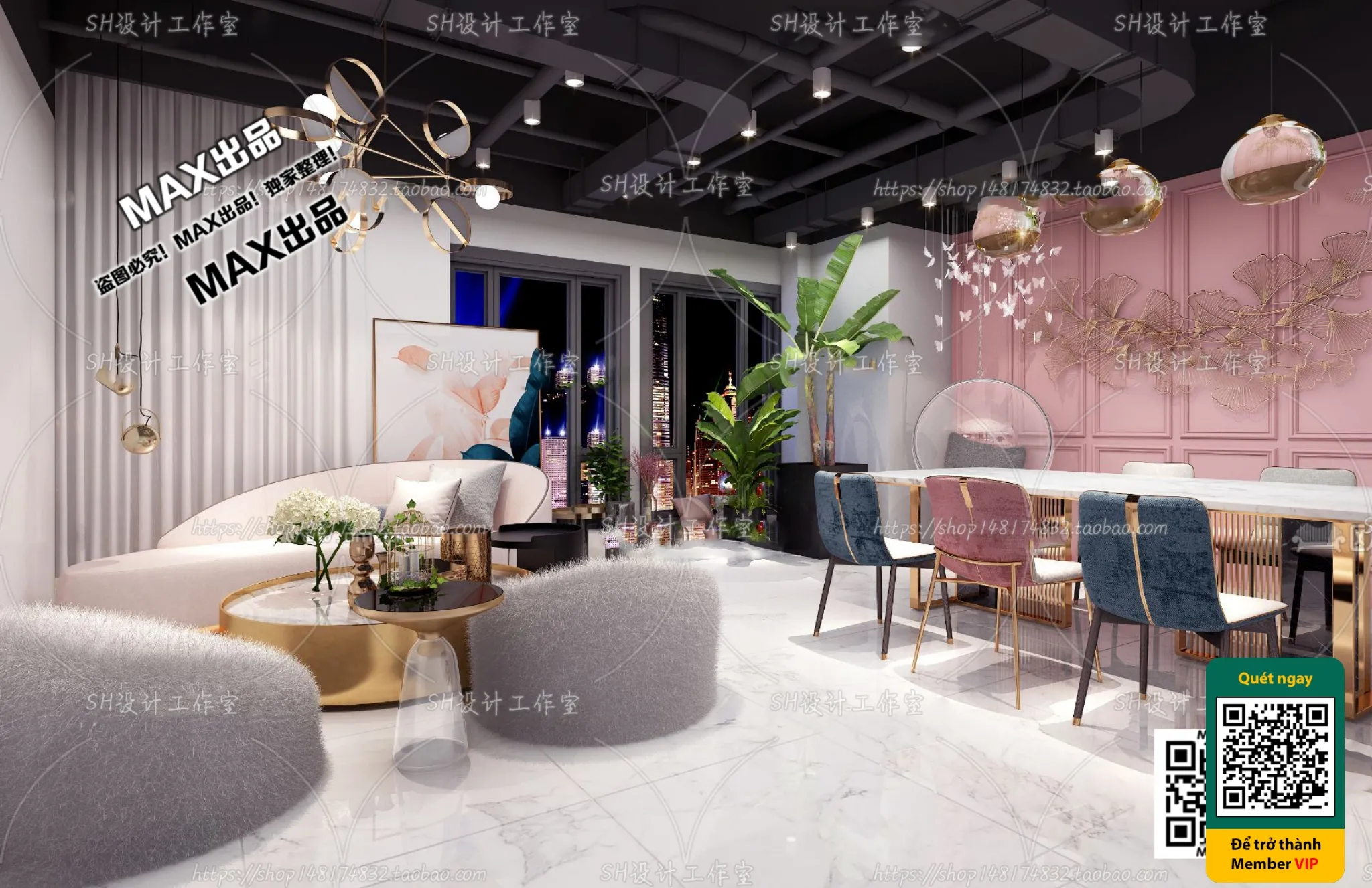 BEAUTY SALON - VRAY / CORONA - 3D MODEL - 4999