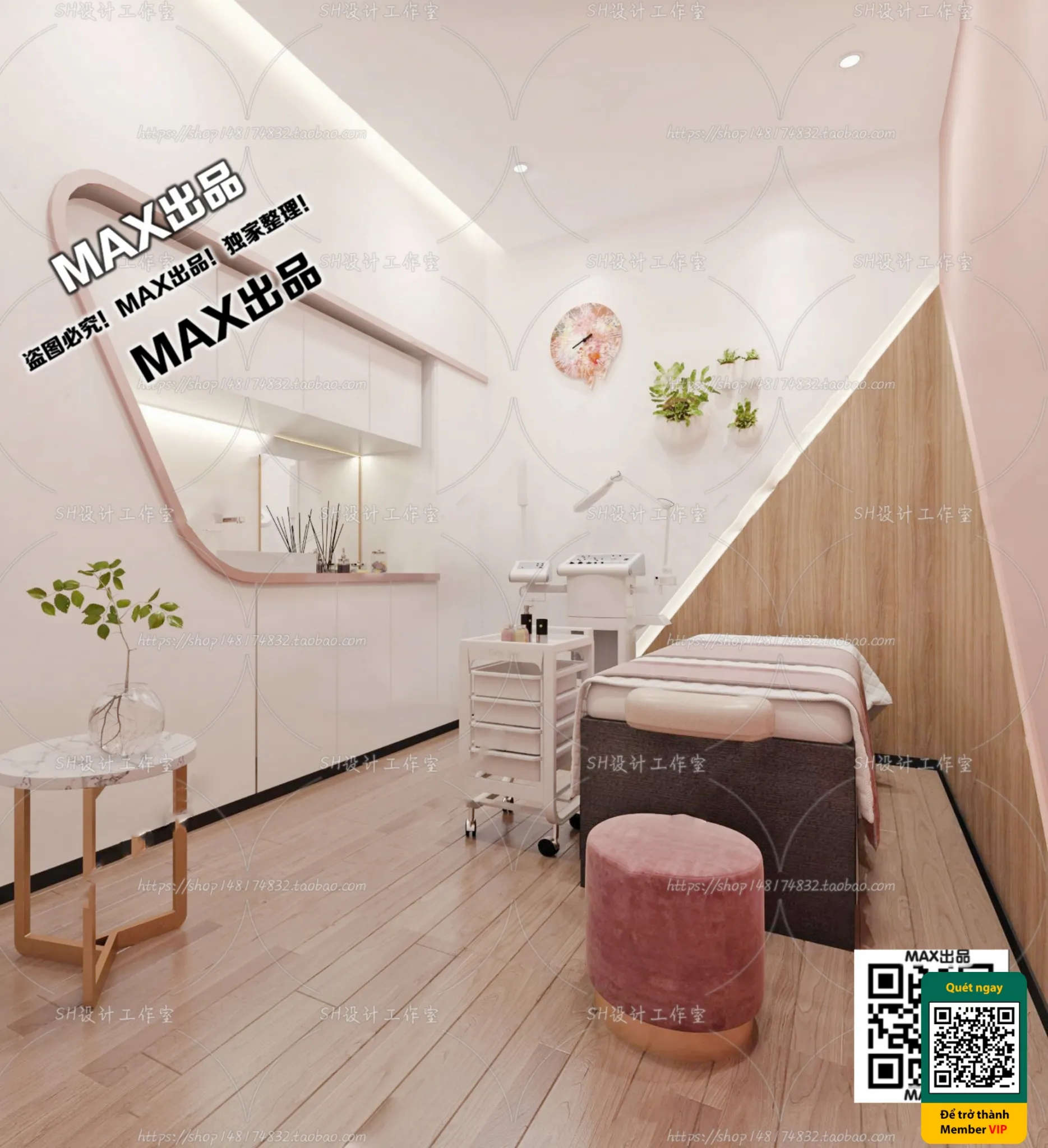 BEAUTY SALON - VRAY / CORONA - 3D MODEL - 5003