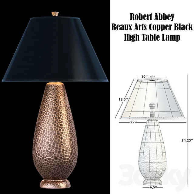 Beaux Arts Table Lamp 3D Model