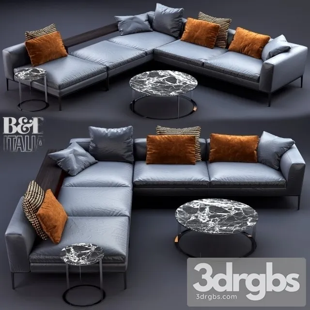 Beb Michel Sofa 01 3D Model Free