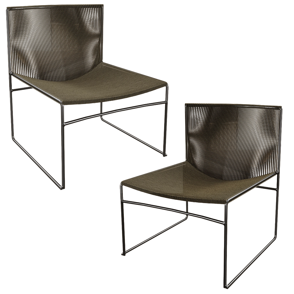 Bebo Objects - Armchair Lyre 3D Model