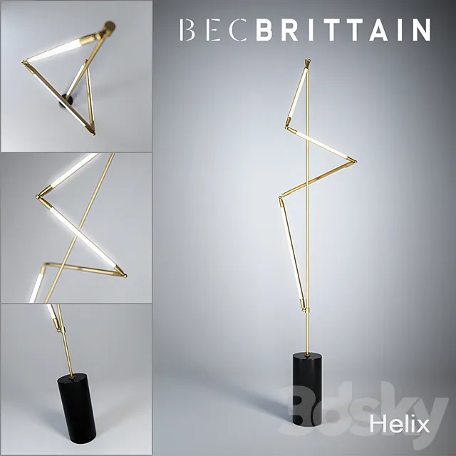 Bec Brittain Helix Floor Lamp 3DModel