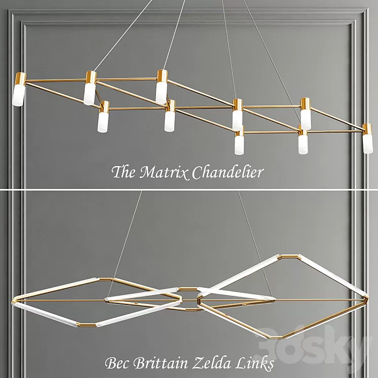 Bec Brittain Zelda Links & The Matrix Chandelier 3D Model