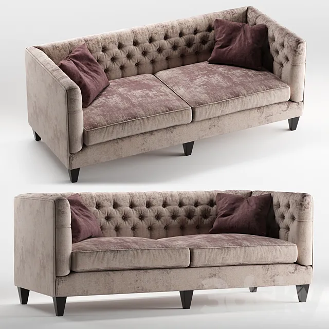 Beckett sofa by Bernhardt furniture 3D Model