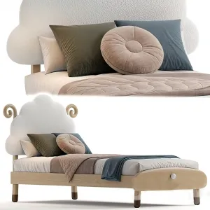 Bed 3D Download - Modern Style - 012