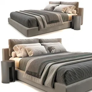 Bed 3D Download - Modern Style - 036