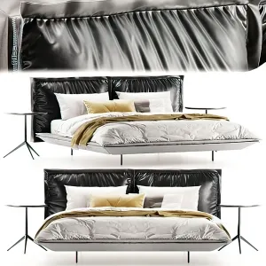 Bed 3D Download - Modern Style - 043